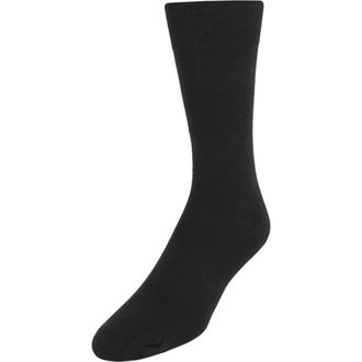 Trafalgar Store Sasha Solid Colored Mid-Calf Pima Cotton Socks in Charcoal at Nordstrom