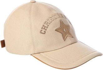 Dior Leather-Trim Baseball Cap