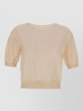 Lisa Yang cashmere short-sleeve knitted top