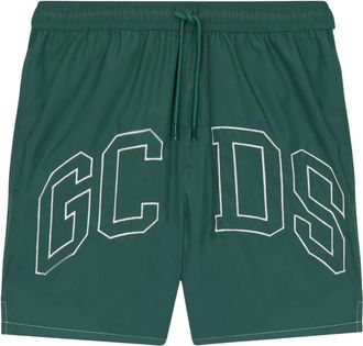 GCDS Zwemshorts met Tweekleurig Design - Heren - Strandmode - Groen - S - Badmode
