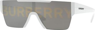 Burberry Zonnebril - Heren - Zonnebrillen - Wit - 38 MM - Accessoires