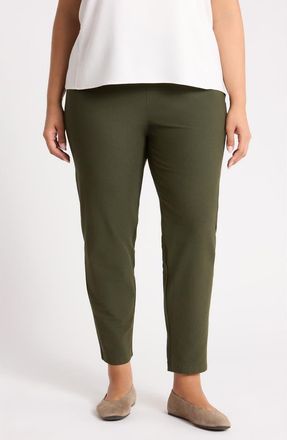 Eileen Fisher Slim Ankle Pants in Seaweed at Nordstrom, Size 2X