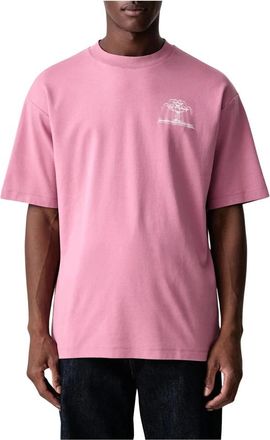 Dr&ocirc;le de Monsieur Fountain T-Shirt - Heren - Tops - Roze - Maat: XL Katoen