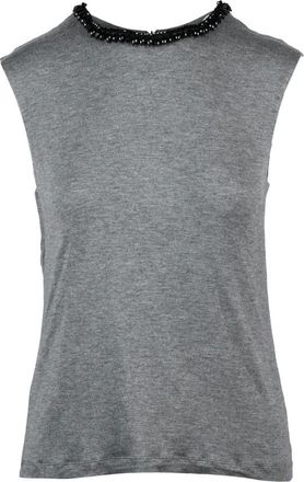 Douuod Tops, Dames, Grijs, M, Mouwloze Top