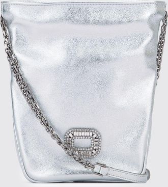 Roger Vivier Borsa Nano Pilgrim Roger Vivier in pelle laminata con fibbia gioiello