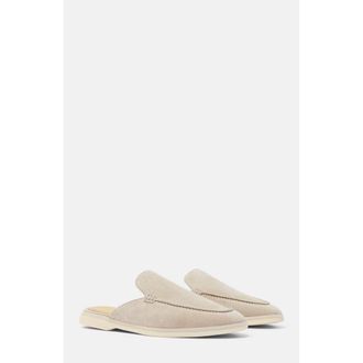 Scarosso Lucrezio Slippers in Sand - Suede at Nordstrom, Size 41.5