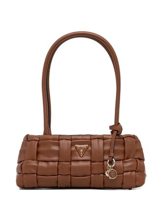 Guess Co charm-detail shoulder bag - Brown
