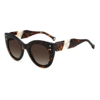 Carolina Herrera Sunglasses, female, Brown, Size: 50 MM Classic Glamour Sunglasses