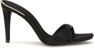 Giuseppe Zanotti Black Viscose Stiletto Heel Womens Sandals