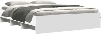 vidaXL Estructura de cama sin colchón blanca 160x200 cm Vidaxl
