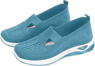 Generic Womens Comfort Walking Shoes, Woven Lightweight Breathable Orthopedic Sneakers with Soft Sole, Wide Fit Shoes Womens Comfortable Breathable Arch Suppo