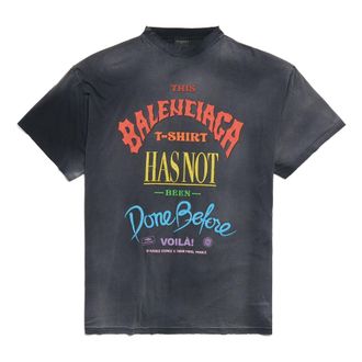 Balenciaga Not Been Done T-shirt Oversized Black 787349TQVW41134