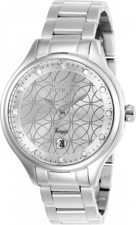 Invicta Womens Angel Quartz Watch In Silver