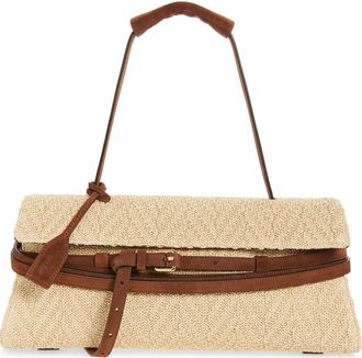 Moschino Tie Me East/West Shoulder Bag in 10A Natural/Coffee at Nordstrom