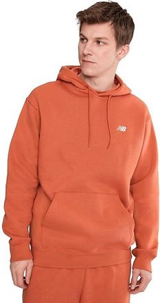 New Balance Sport Essentials Fleece Hoodie Mens Clothing Cinnamon/White : 2XL, Cotton