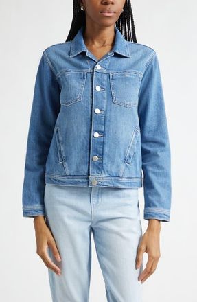 L'agence Celine Denim Jacket in Getty at Nordstrom, Size X-Small