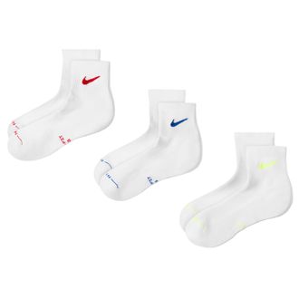 Nike Unisex Everyday Elevated Ankle Socks (3 Pairs) in Multicolor | HQ8030-906