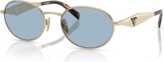 Prada D57S Zonnebril - Dames - Accessoires - Geel - Maat: 54 MM Polyamide