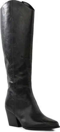 Seychelles Begging You Distress Knee High Boot in Charcoal at Nordstrom, Size 8.5