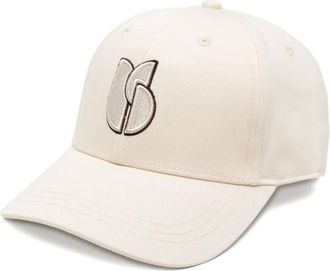 BA&SH logo-embroidered baseball cap - Neutrals