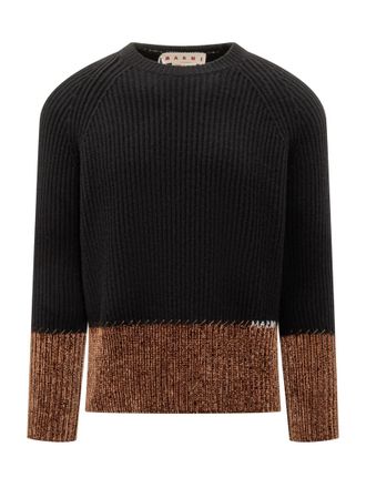 Marni Black Crew Neck Sweaters