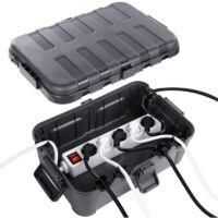OEM Caja De Cables Extragrande (32 X 22 X 13 Cm), Resistente Al Agua Ip54, Cable Seguro Para Exteriores, Tapa Protectora Para Enchufe Resistente A La Inte