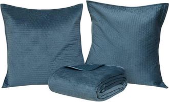 Atmosphera Atmosphera - Cubrecama Lilou Azul Egeo 260x240cm Cr&eacute;ateur DInt&eacute;rieur