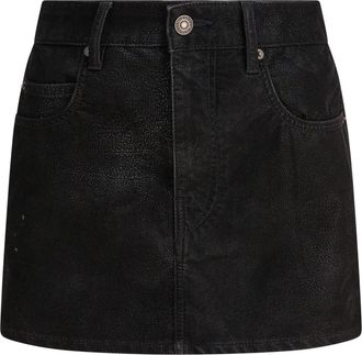 Isabel Marant Ju 0363Fa Rok - Dames - Spijkerrokken - Zwart - XS - Denim - Rokken