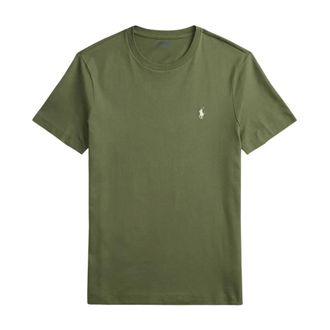 Polo Ralph Lauren Custom Slim Fit Jersey T-Shirt - male - Polo Ralph Lauren - T-Shirts - Green - 2XL - Tops