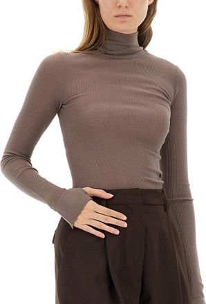 Christophe Lemaire 100% Wool Turtleneck - Brown