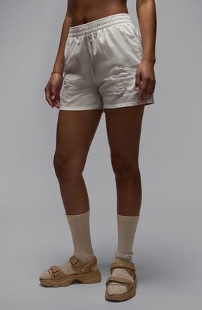 Nike Jordan Rose Embroidered Cotton Shorts in Sail at Nordstrom Rack, Size Medium