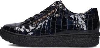 Hartjes Blauwe Lage Sneakers Dames Phil - Dames - Sneakers - Blauw - 40 EU - Leer - Schoenen