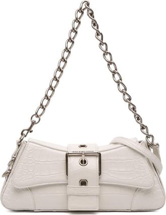 Balenciaga Pre-owned Balenciaga Small Croc Embossed Leather Lindsay Satchel 26DER9OURWGHY66X