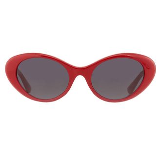 Versace Dark Grey Oval Ladies Sunglasses VE4455U 534487 53