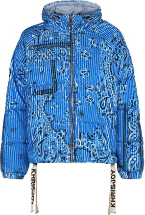 Khrisjoy Puff Bandana Corduroy Hooded Down Jacket