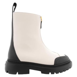 Bally Giuli Leather Zipped Ankle Boots, Brand Size 39 ( US Size 8.5 )