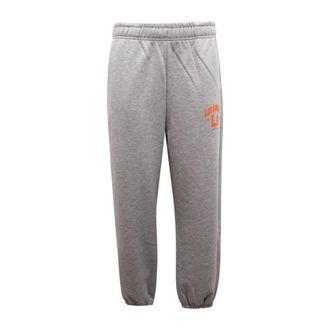 Hinnominate Sweatpants, female, Gray, M, Grey Melange Joggers with Elastic Waist