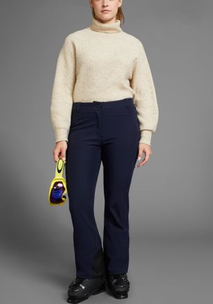 Maier Sports Skihose MAIER SPORTS aus Softshell, Damen, Gr. 48, N-Gr, blau (night sky), Softshell, Obermaterial: 92% Polyester, 8% Elasthan, Hosen Skihose, Wassera