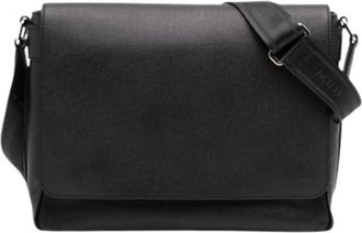 Louis Vuitton Pre-owned Roman MM Cross Body Bag - Heren - Vintage Schoudertas - Zwart - ONE Size - Leer - Vintage