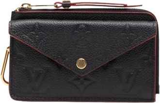 Louis Vuitton Pre-owned Wallets, female, Black, Size: ONE SIZE Pre-owned Monogram Empreinte Card Holder