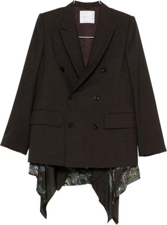 sacai Donna, Giacche, Marrone, S, new