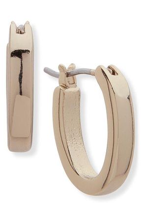 Lauren Ralph Lauren Small Oval Hoop Earrings in Gold at Nordstrom