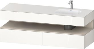 Duravit Qatego Lavabo Encastrado Con Base De Lavabo Consola, - Duravit