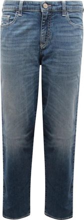 Armani Slim Fit Denim Broek - Dames - Slim Fit Jeans - Blauw - W28 - Denim - Jeans