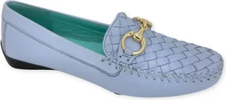 Robert Zur Womens Perlata Loafer In Powder Blue