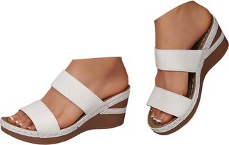 Generic Womens Wedge Sandals Fish Mouth Thick Soled Fashionable Slippers Orthopedic Comfortable Arch Support Platform Sandals Summer Dressy Casual Breathable 