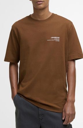 Barbour Parkend Photo Cotton Graphic T-Shirt in Umber at Nordstrom, Size Xx-Large
