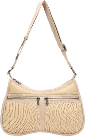 Roberto Cavalli Matelass&eacute; Torino Bag - Dames - Schoudertassen - Beige - ONE Size - Polyester - Tassen