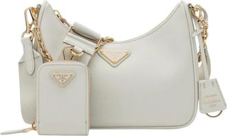 Prada Mujer, Bolsos, Gris, Talla: ONE Size