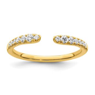 Diamond2Deal 14k Yellow Gold Lab Grown Diamond Wedding Band Ring 1/4Ct Clarity- VS Color- D-E